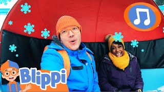Blippiโs Jingle Bells Sing-Along ๐Holiday Music Time | Blippi | Food & Family Cartoons for toddlers