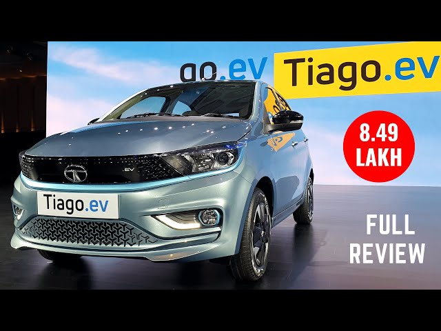 New Tata Tiago EV 2023 Rs 8.49 Lakh Electric Car Price Range Features Tata Tiago EV Review YouTube