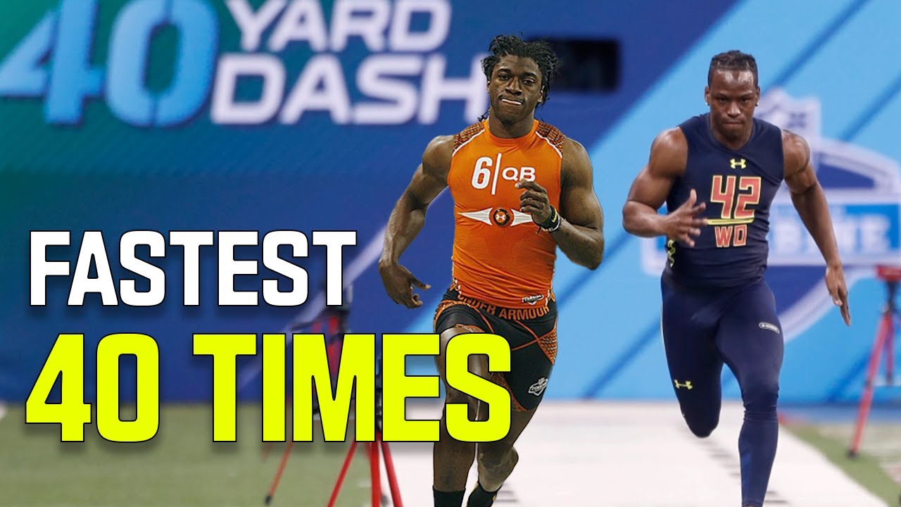 Fastest 40-yard dash times in NFL combine history