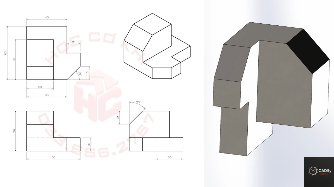 solidworks practice problem for beginners | problem -... SolidWorks Practice tutorial | SolidWorks For beginners # ...