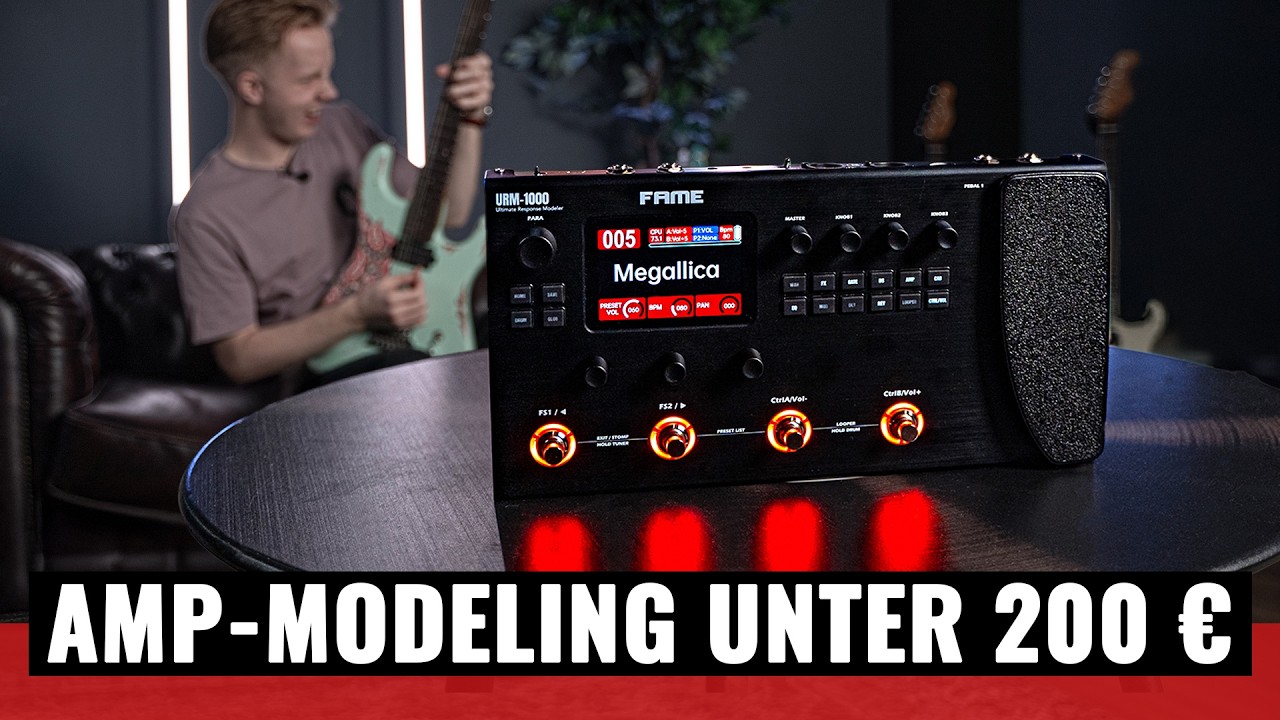 Fame URM-1000 Amp Modeler: 120 Amps, 100 Cabs, FX, Looper & mehr!