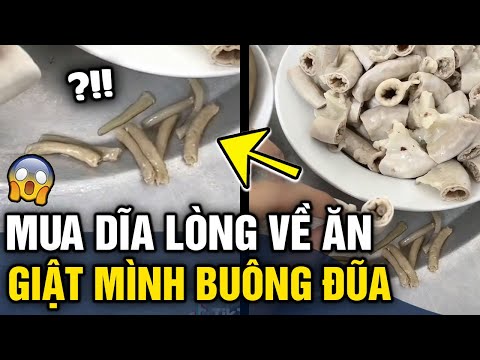 Video Mua lòng 'LUỘC SẴN' về ăn, cô gái vội 'BUÔNG ĐŨA' khi... - youtube