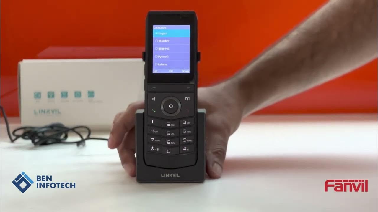 Fanvil's new LINKVIL W611W, Portable Wi-FI Phone - YouTube
