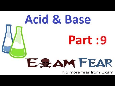 Chemistry Acid & Base part 9 (Acid & Base reaction) CBSE class 10 X