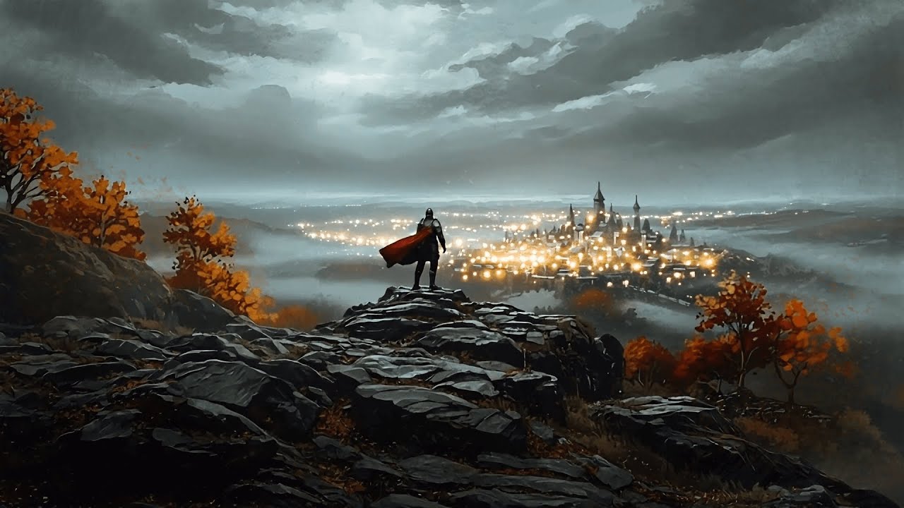 Lonely Guardian — Calm Medieval Music & Rain Ambience for Tired Souls 🌧️