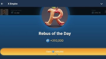 Rebus of the day x empire 8 October code | X Empire Rebus of the day today 8 October | Riddle Today