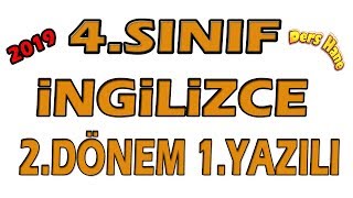 4.Sınıf İngilizce 2.Dönem 1.Yazılı Özlem Hocayla 4.Sınıf İngilizce