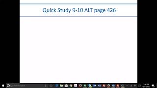 Quick Study 9-15