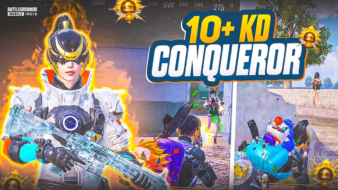 [1v4] Intense Clutches in Conqueror Lobby 🔥| 10+ KD | Fastest 1v4 ...