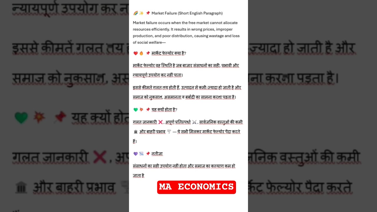 what is market failure#  mec 106 ignou