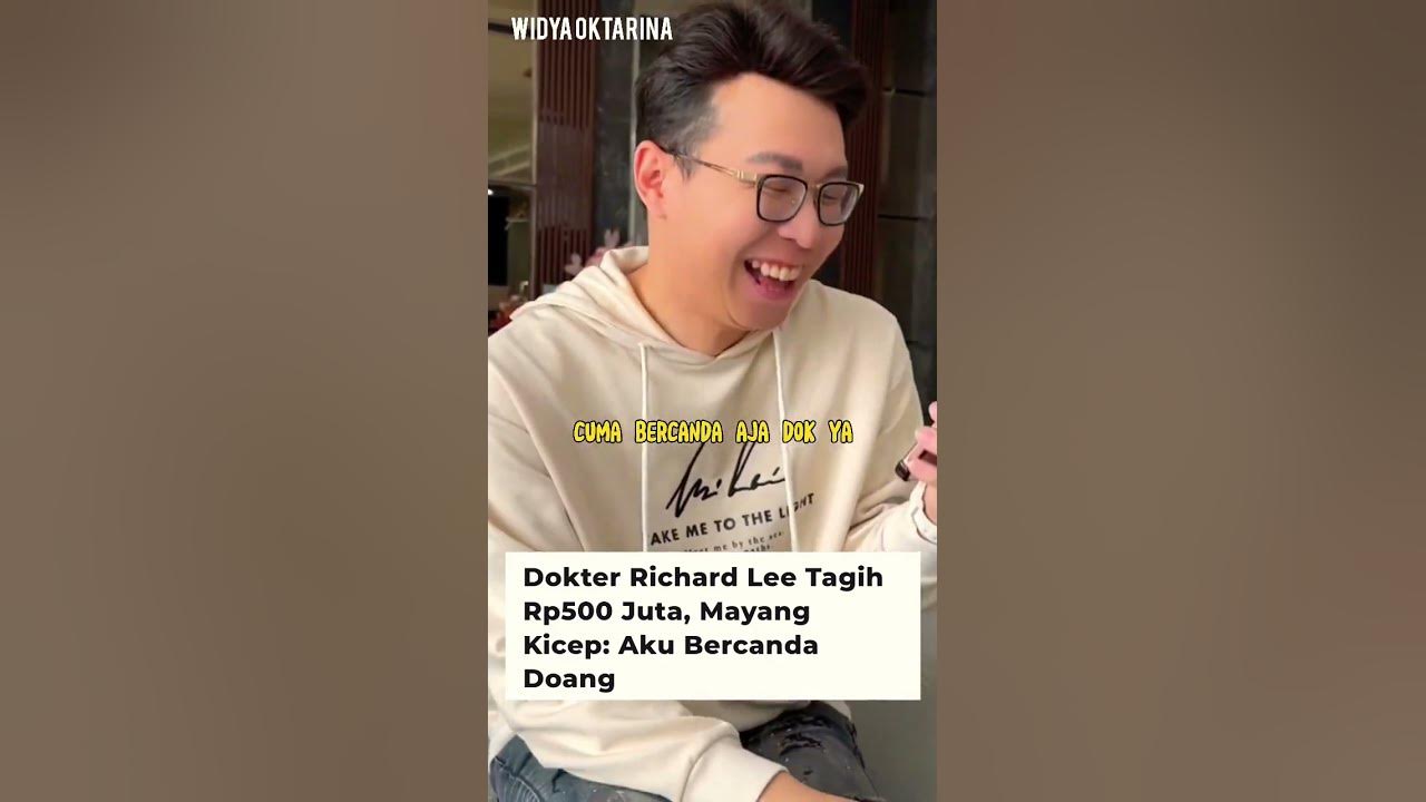 dr richard lee tagih 500juta, mayang minta maaf cuma bercanda #drrichardlee  #mayang #fyp #shorts - YouTube