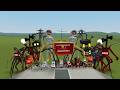 Monster Battle: HOUSE HEAD, CAR EATER, BUS EATER, CHOO CHOO CHARLES, TRAIN EATER, MEGAHORN (GMOD)