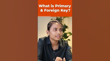 What Is Primary Key & Foreign Key? | Java Interview Question | #shorts #kiransir