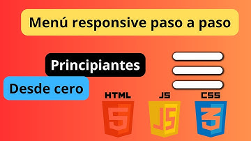 Como hacer un MENU RESPONSIVE con JAVASCRIPT | Menu responsive con html y css paso a paso