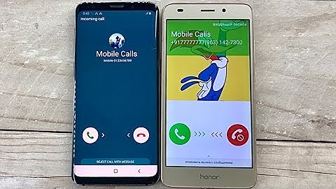 Outgoing and Incoming Mobile Calls/ Honor 5C/ Samsung Galaxy S9/ Mobile Calls