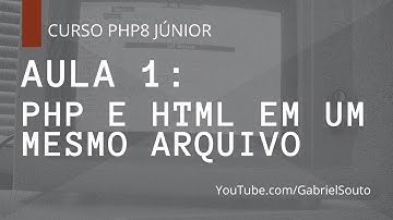 Como o PHP se comporta junto com HTML em um mesmo arquivo - CURSO PHP 8 - AULA 1