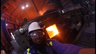 Visiting Port Talbot Steelworks — a complete steel mill B-roll