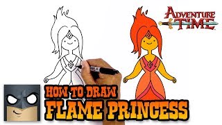 how to draw flame princess adventure time awesome step by step tutorial