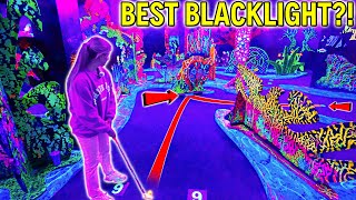 This Is One of the BEST Blacklight Mini Golf Courses!