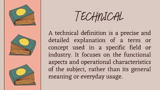 What is Expanded, Technical, and Operational Definition