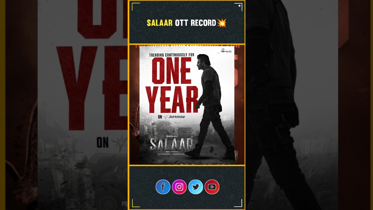 Salaar OTT Historic Record💥| Rebel Star Prabhas | Prashanth Neel | Salaar | InfiniPark