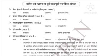 कॉंग्रेस के पूर्व राजनीतिक संस्थाएं #ugcnet #history #trending #tricks #mpset #gk #pyq #jrf #mppsc