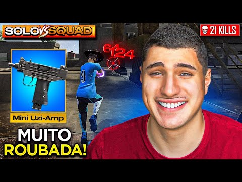 I CAN ONLY USE THE NEW MINI UZI IN SOLO VS SQUAD!! FREE FIRE MOBILE