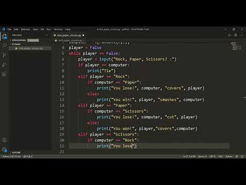 Rock Paper Scissors Game || Python Project || Geeky Utkarsh