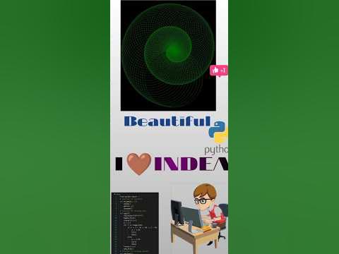 Python turtle code | Beautiful design using python | #python #coding # ...
