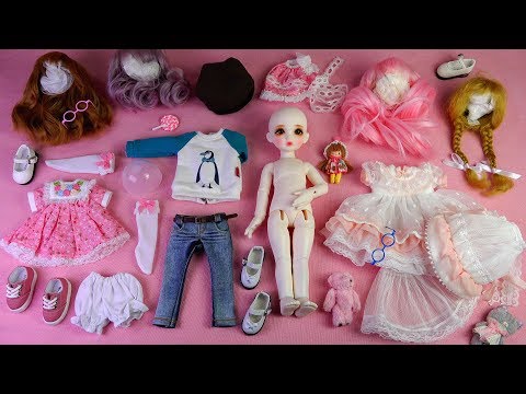 ★구체관절인형 봄아트돌 봄이 풀셋 개봉기/옷입히기/유딩이★Ball Jointed Doll  BOMI White Baby <strong>Full</strong> <strong>Set</strong> Unboxing/Doll Dress Up