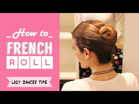 how-to-do-a-french-twist-or-roll-for-ballet-|-lazy-dancer-tips