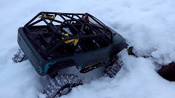 Scx10 with Predator evo Tracks Hill Climb