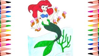 Coloring Pages Princess ARIEL Disney Princess Coloring Book for Children Coloring Pages Princess ARIEL Disney Princess Coloring Book for Children