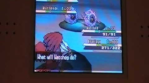 LIVE!!! Shiny Whirlipede after only 2579 Random Encounters!!!