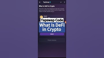What Is DeFi in Crypto | Tapswap Code | #tapswapcode #crypto