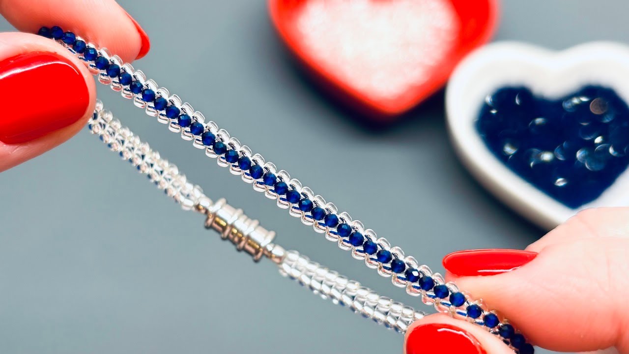 Браслет из бисера. Плетется легко и быстро!