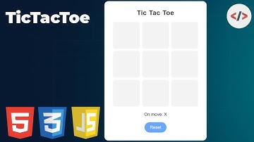 ⚡ Build a Fully Working TicTacToe Game | HTML CSS JS Tutorial