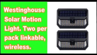 Westinghouse solar battery operated Motion Light long term review no wires radio linked