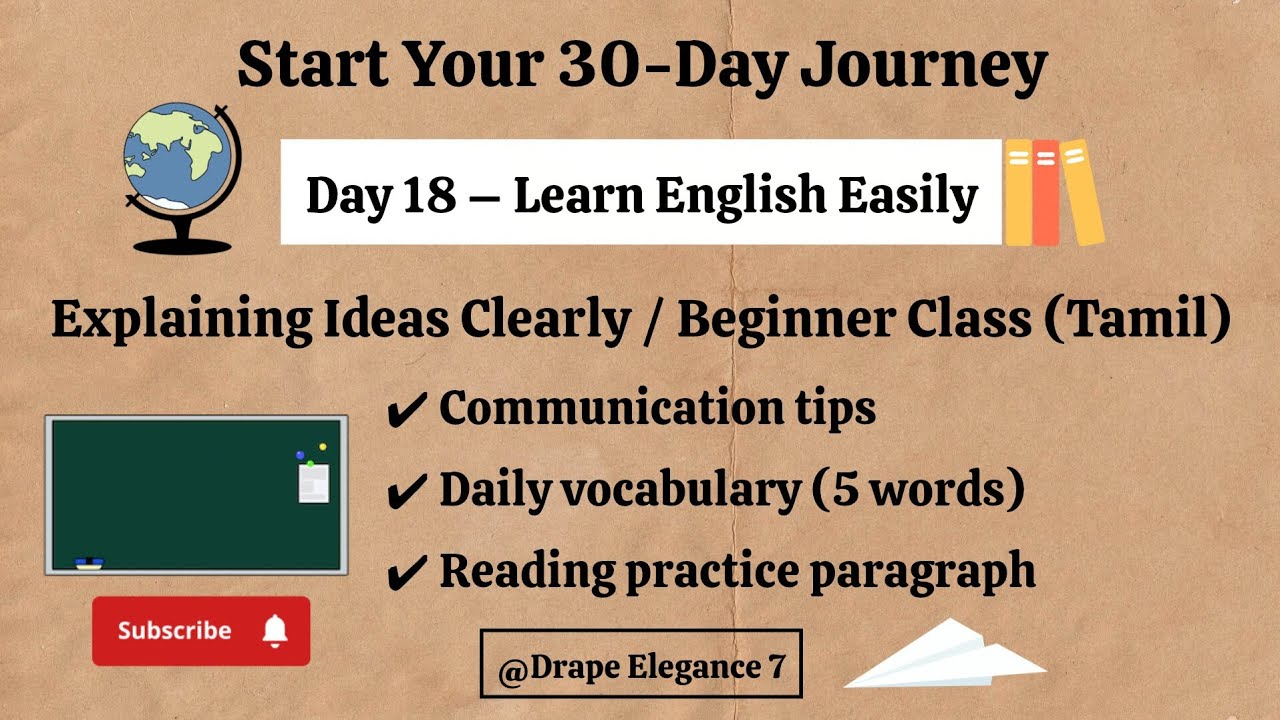 Day 18 - Explaining Ideas Clearly #30daychallenge #spokenenglishclasses ...