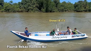 PROSES PEMBUATAN PERAHU PLASTIK BEKAS TANDON AIR ‼️ Pesanan Pegawai BAPENDA KABUPATEN TANAH BUMBU