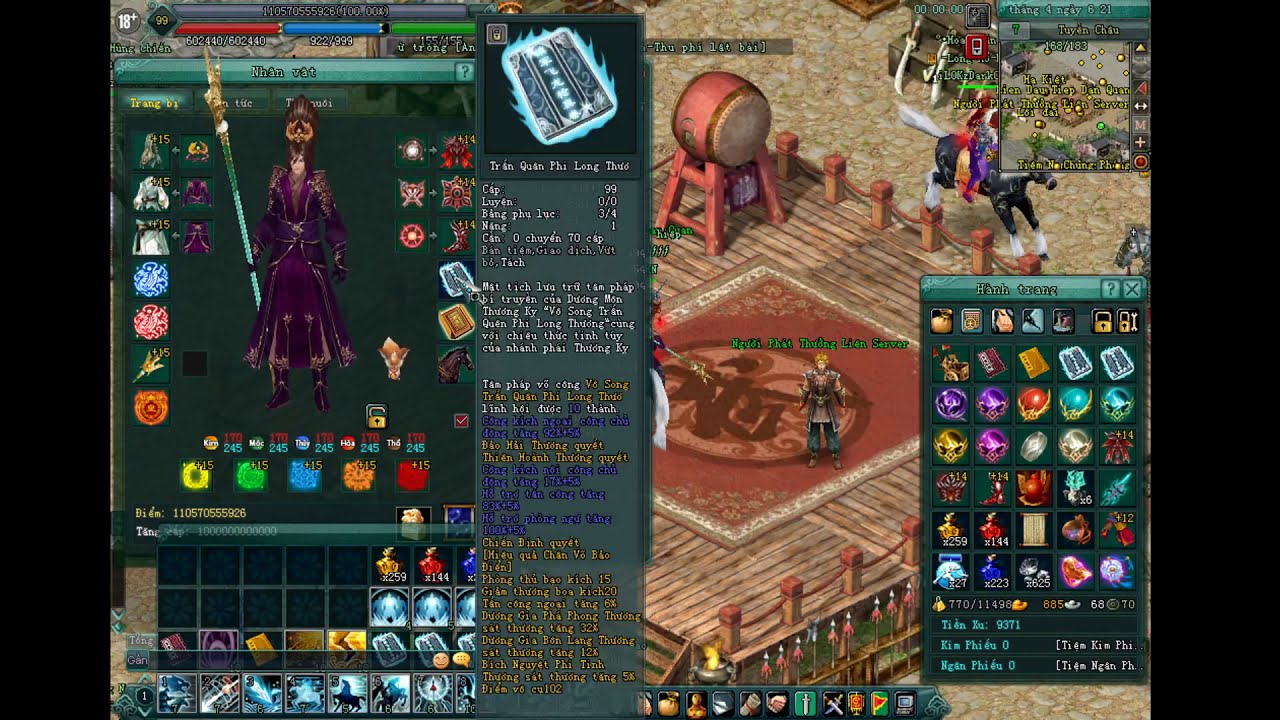 Hướng dẫn đỉnh cao nhân đôi sức mạnh combo mật tịch yếu quyết trang bị ...