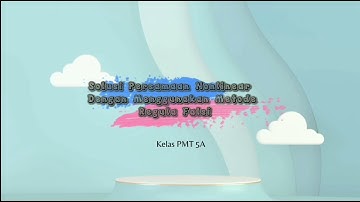 METODE REGULA FALSI MENGGUNAKAN MICROSOFT EXCEL || METODE NUMERIK