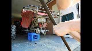 How to replace a 250 bigred rear axle