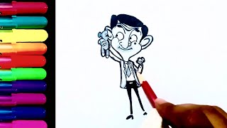 Everyone's favourite Mr Bean | Mr Funny | How to draw Mr Bean Cartoon