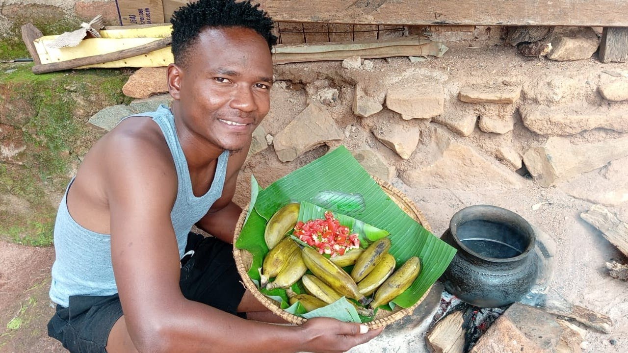 This is my morning routine at my African village 🏡