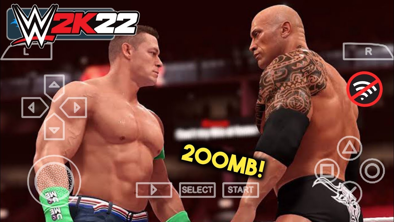 NOO Game WWE 2K22 PPSSPP Grafik Keren Ukuran Kecil Terbaru 2022 di Android