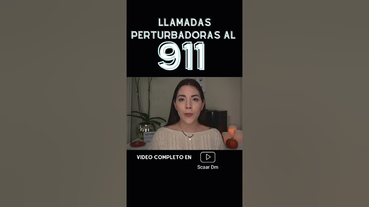 Llamadas perturbadoras al 911