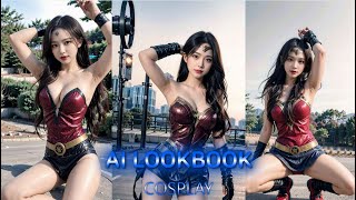 [4K Ai Art] Girlfriend's Wonder Woman Cosplay #Ai #Lookbook