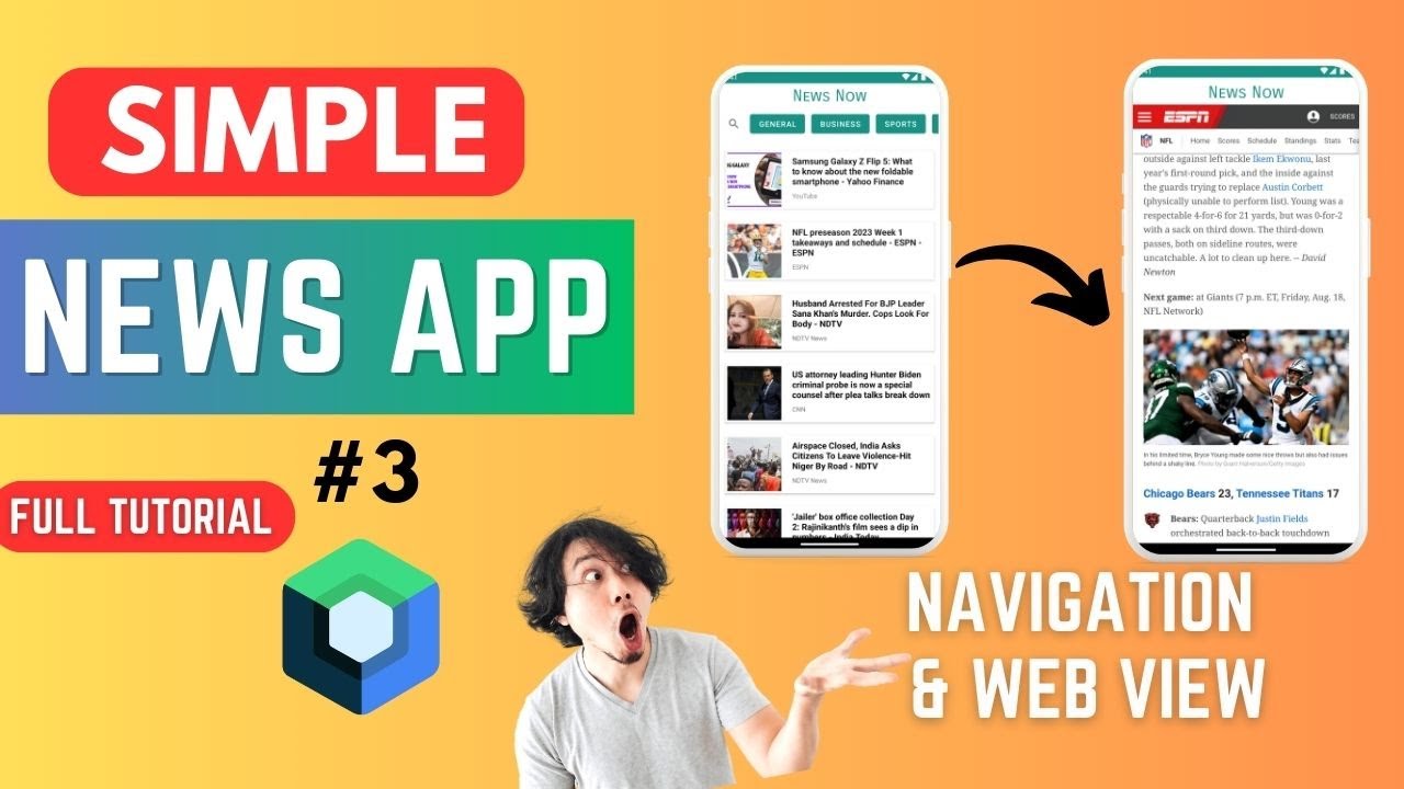 3 News App | Jetpack Compose 🔥 | Android Studio Tutorial | 2024 - YouTube