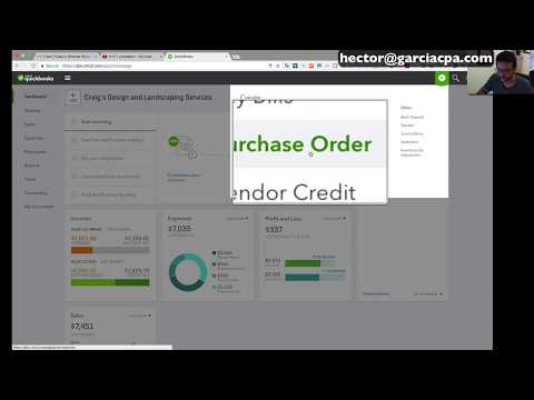 QuickBooks Online Tutorial: Purchase Orders and Partial Receiving